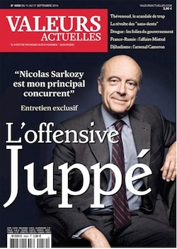 Alain Juppe plait à valeurs actuelles 