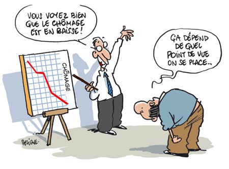 Changement de catégorie et inversion de la courbe du chomage