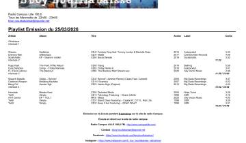 B Boy Bouillabaisse, Mercredi 25 mars 2026