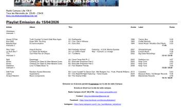 B Boy Bouillabaisse, Mercredi 15 avril 2026