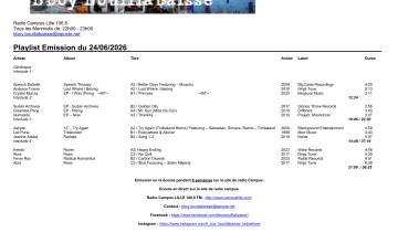B Boy Bouillabaisse, Mercredi 24 juin 2026